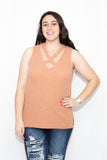 Cinnamon Hearts Criss Cross Top