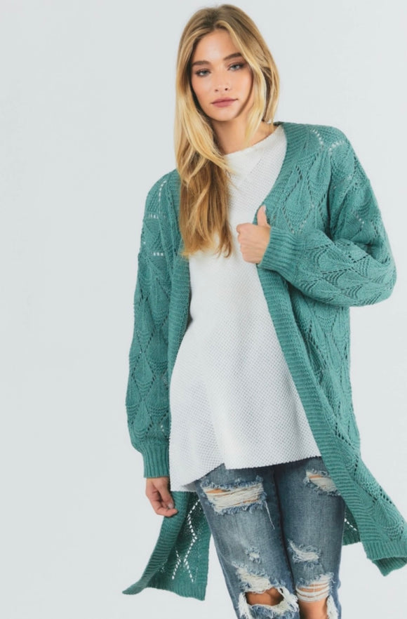 Sweet Enough Cardigan - Green