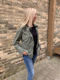 Lightweight Fleece Lined Jacket - Olive