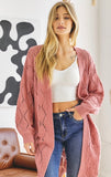 Sweet Enough Cardigan - Dusty Rose