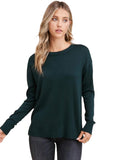 Just Between Us Knit Sweater - Hunter Green