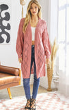 Sweet Enough Cardigan - Dusty Rose