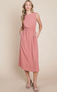 All I Want Midi Dress - Mauve