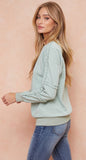 Deep Connection Sweatshirt - Sage