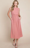 All I Want Midi Dress - Mauve