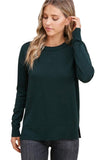 Just Between Us Knit Sweater - Hunter Green