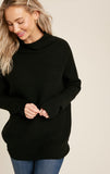 Warm Hugs Pullover Sweater - Black