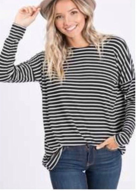 Crazy About You Striped Top