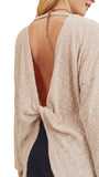 Subtle Glances Open Back Sweater