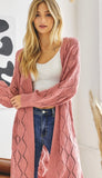 Sweet Enough Cardigan - Dusty Rose