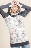 Chilly Nights Floral Double Hoodie