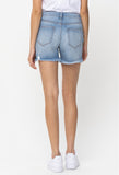 Cello Boyfriend High Rise Shorts - Light Wash