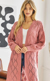 Sweet Enough Cardigan - Dusty Rose