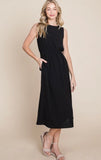 All I Want Midi Dress - Black