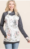 Chilly Nights Floral Double Hoodie