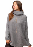 Take Me Home Chunky Grey Cowl Neck