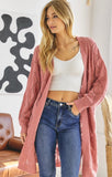 Sweet Enough Cardigan - Dusty Rose