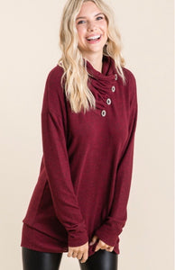 Embrace The Day Burgundy Tunic