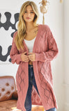 Sweet Enough Cardigan - Dusty Rose