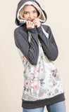 Chilly Nights Floral Double Hoodie